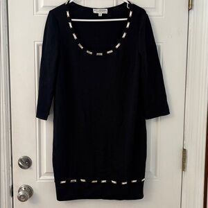 Vintage St. John Evening black knit dress size 8